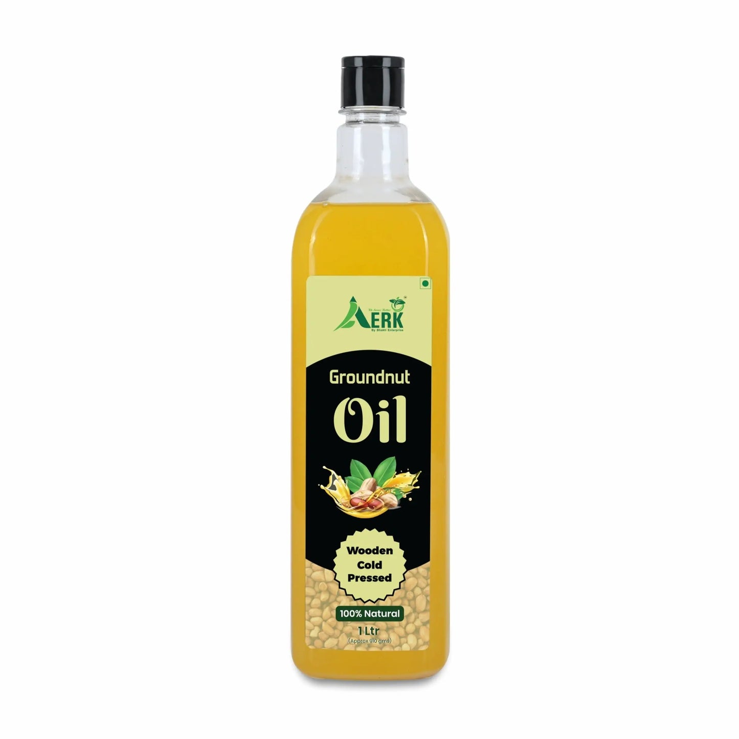 Wooden Cold Pressed Peanut oil - Bhakti Oils cooking oils 1-Ltr