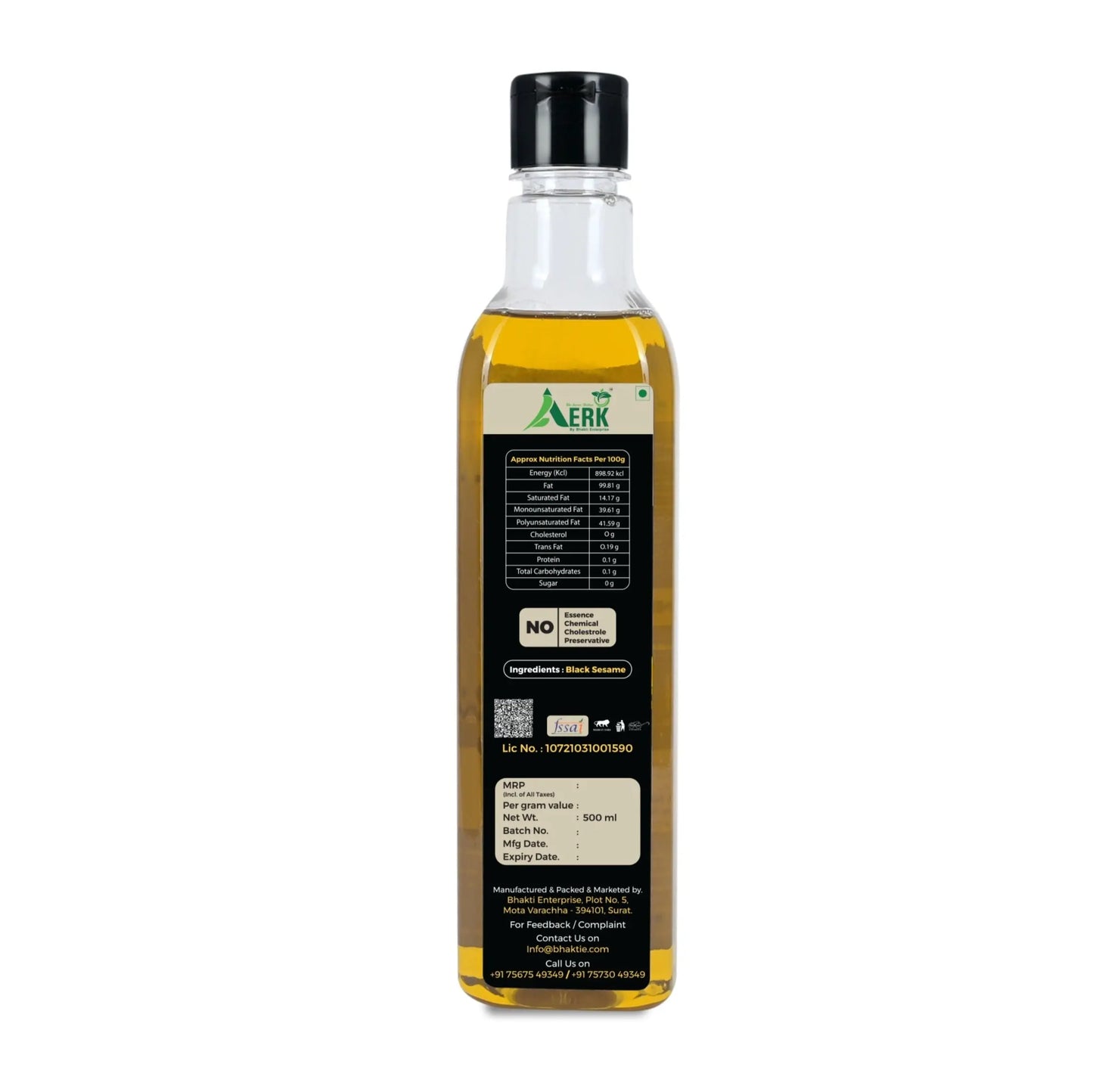 Wooden Cold Pressed Black Sesame Oil Bhakti oils