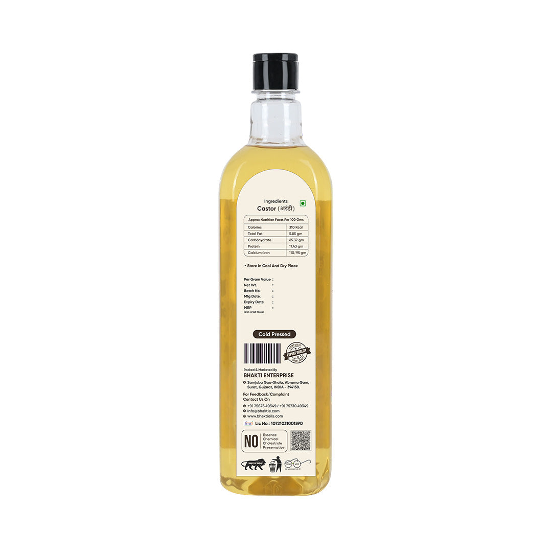 Natural cold pressed Castor Oil - 1 Liter