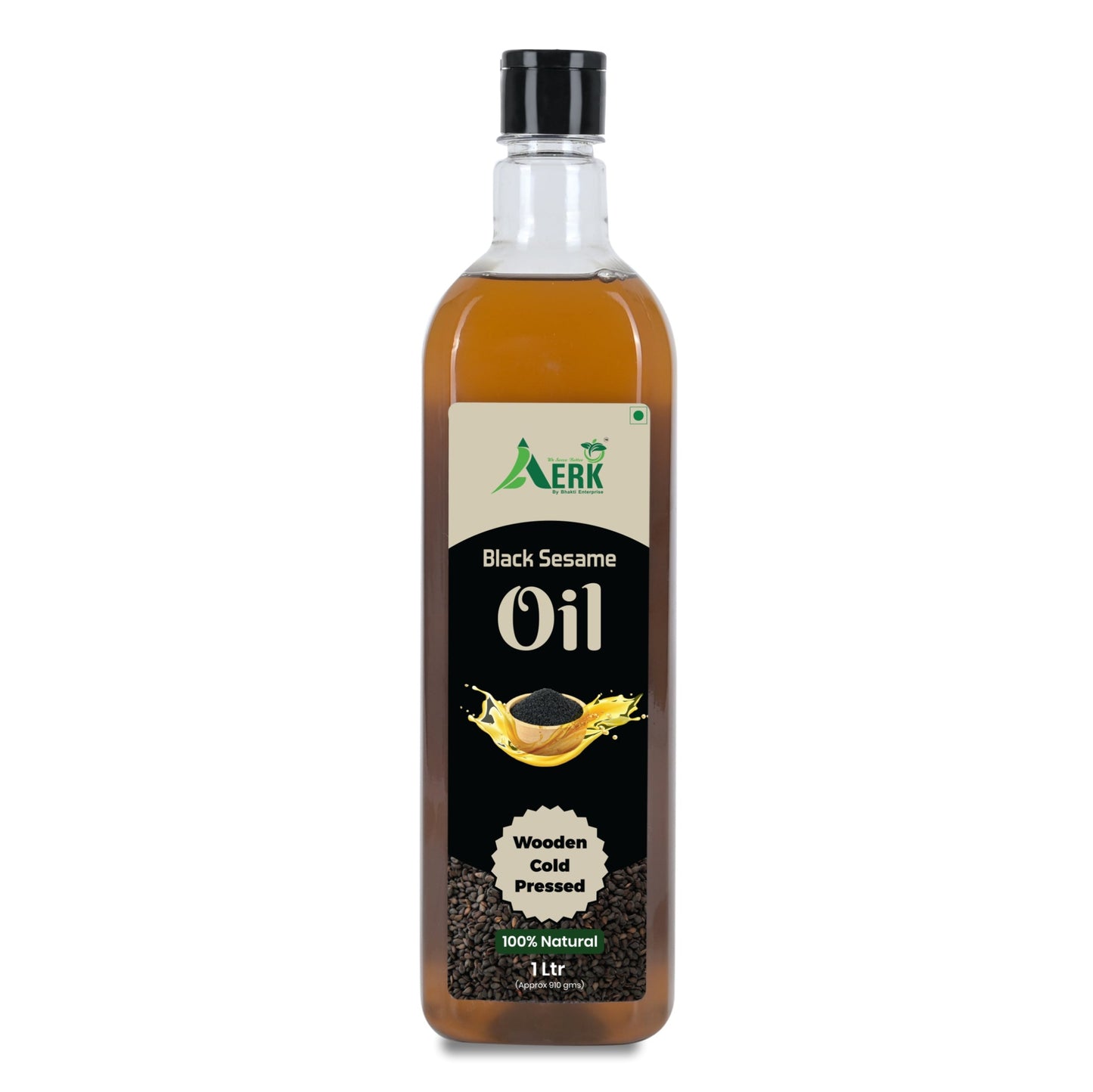 Wooden Cold Pressed Black Sesame Oil