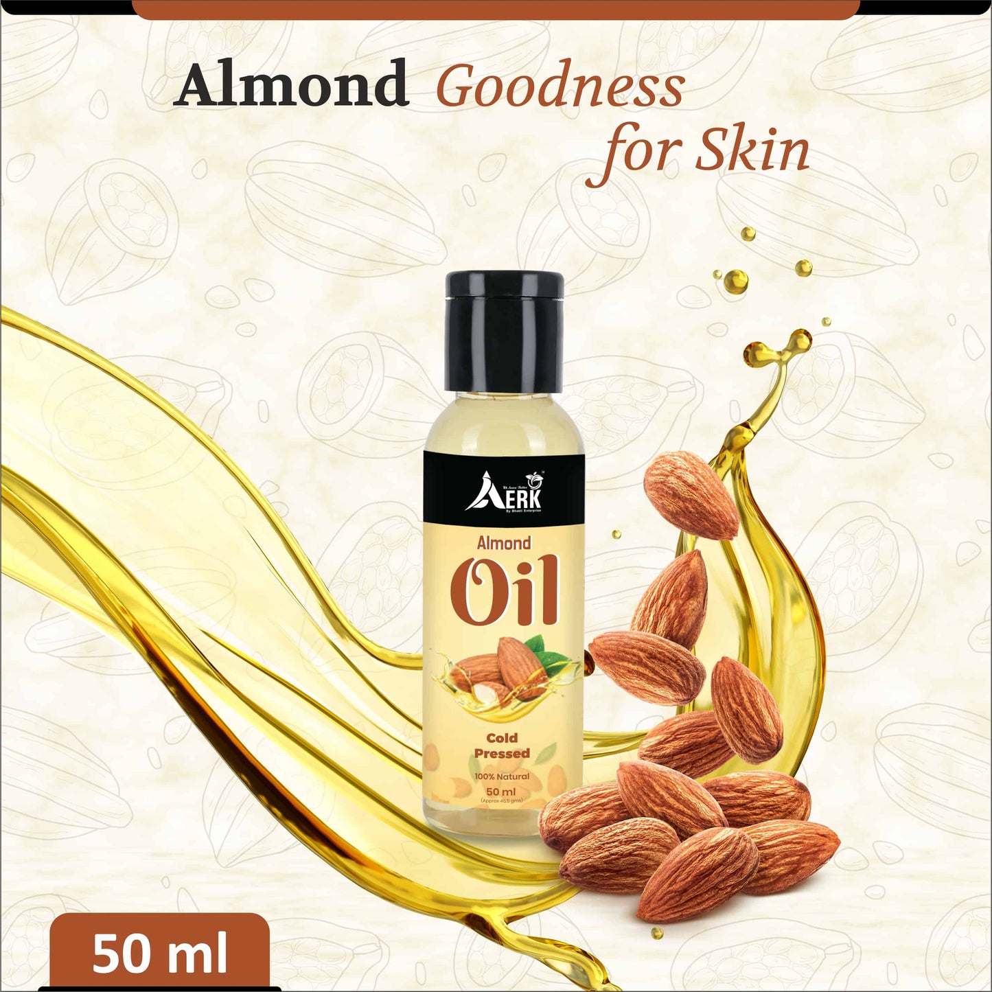 Natural Almond Oil Cold Pressed