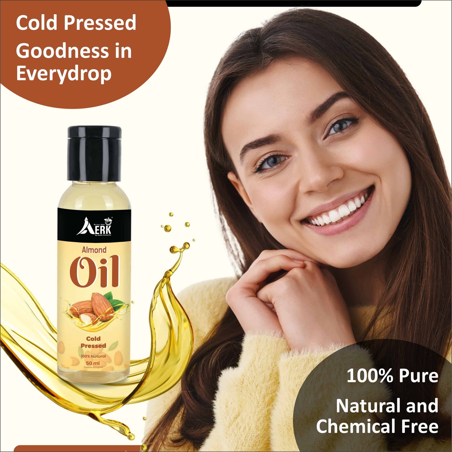 Natural Almond Oil Cold Pressed