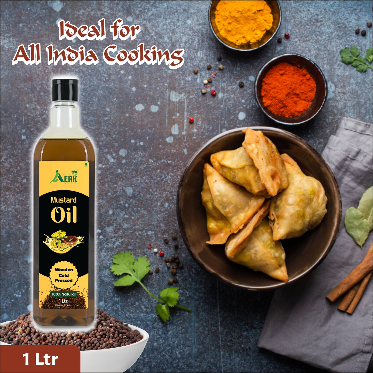 Rich Blend: Groundnut Oil Enhanced with Mustard Oil