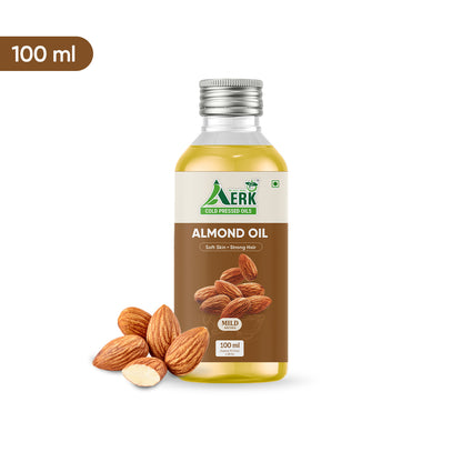 Natural Wooden Cold Pressed Almond Oil - 100 ML