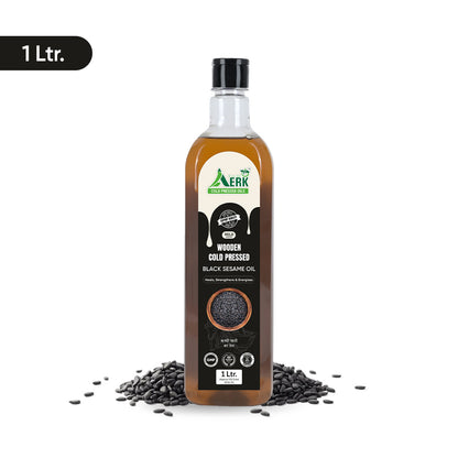 Wooden Cold Pressed Black Sesame Oil - 1 Liter