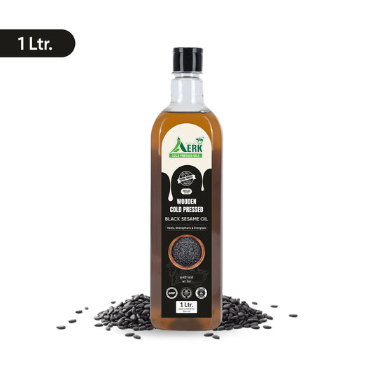 Wooden Cold Pressed Black Sesame Oil - 1 Liter