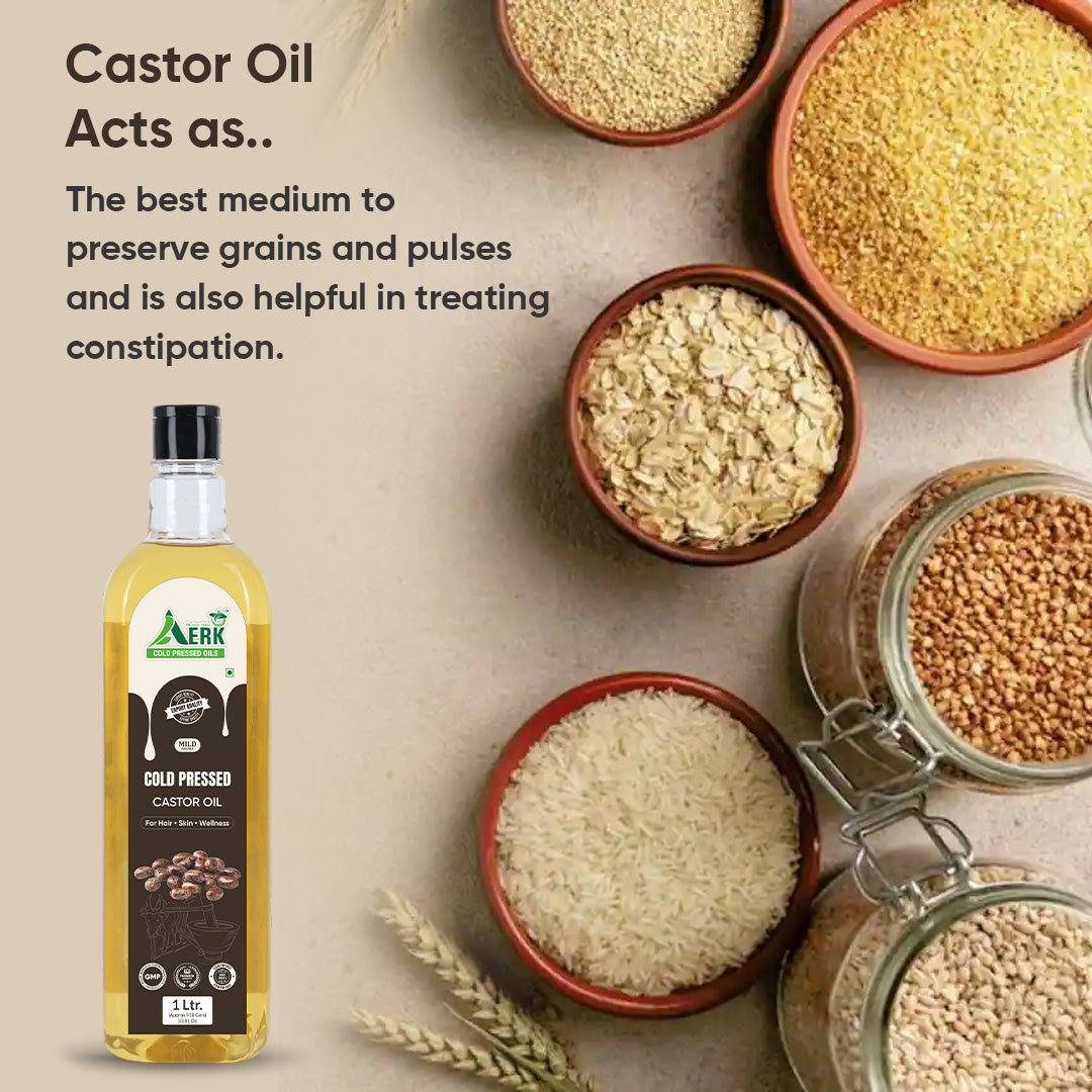Natural cold pressed Castor Oil - 1 Liter