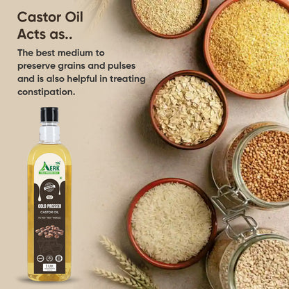 Natural cold pressed Castor Oil - 1 Liter