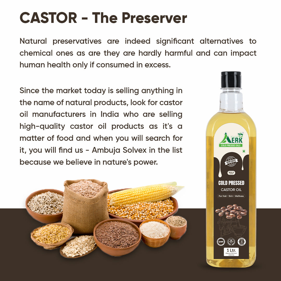 Natural cold pressed Castor Oil - 1 Liter