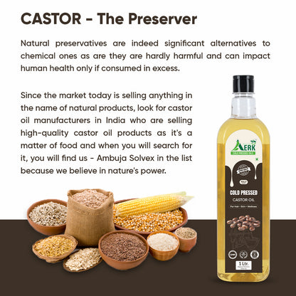 Natural cold pressed Castor Oil - 1 Liter