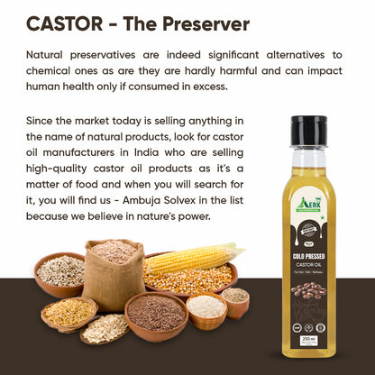 Natural cold pressed Castor Oil - 250 ML