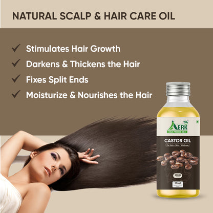 Natural cold pressed Castor Oil - 50 ML