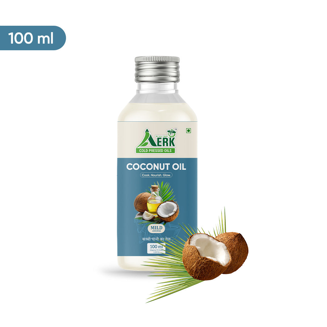 Premium Wooden Cold Pressed Coconut Oil - 100 ML