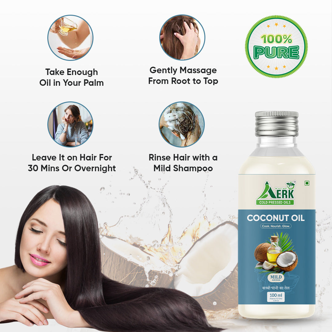 Premium Wooden Cold Pressed Coconut Oil - 100 ML