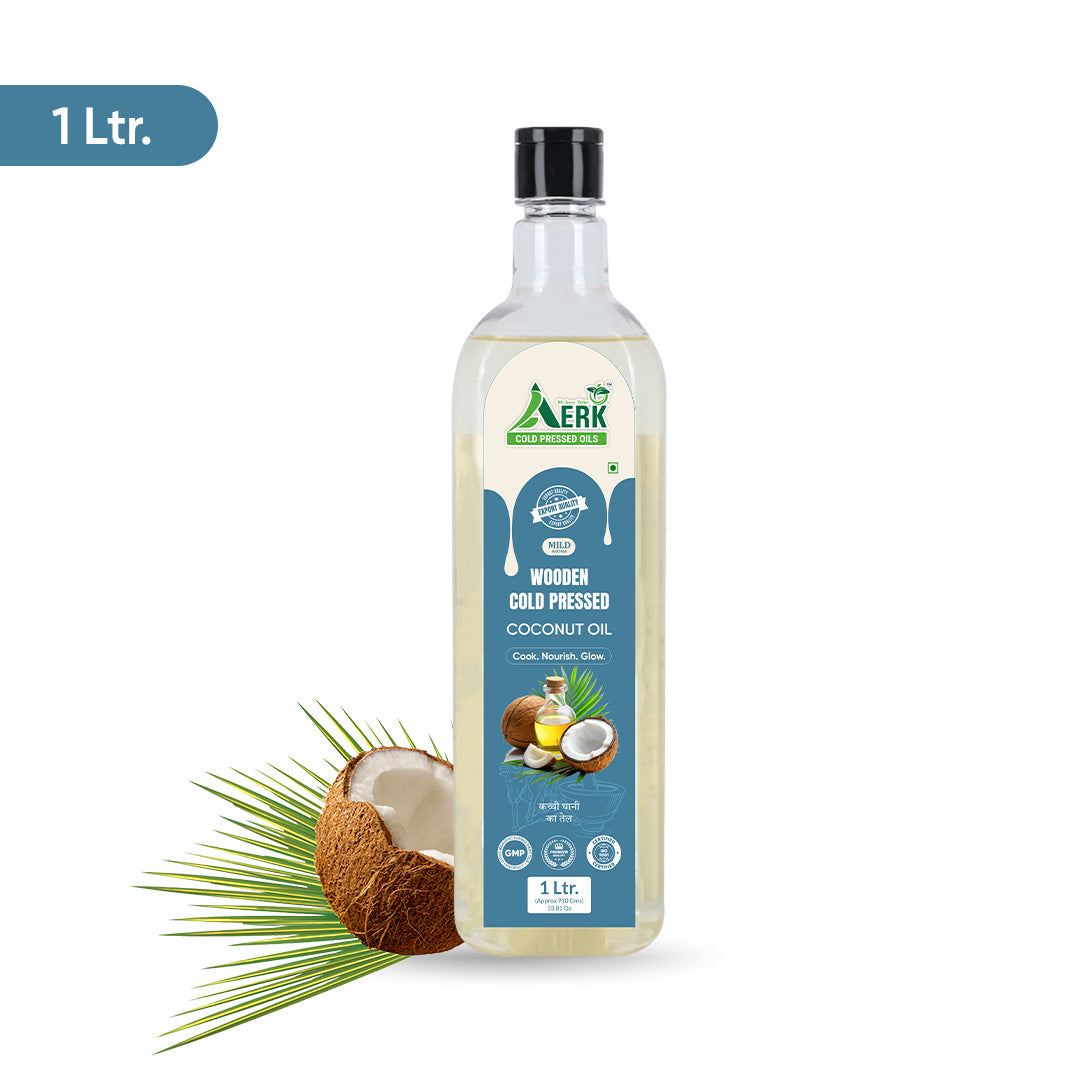 Premium Wooden Cold Pressed Coconut Oil - 1 Liter