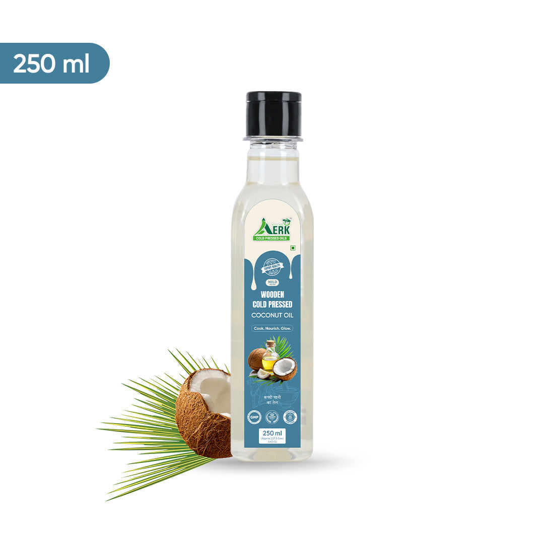 Premium Wooden Cold Pressed Coconut Oil - 250 ML