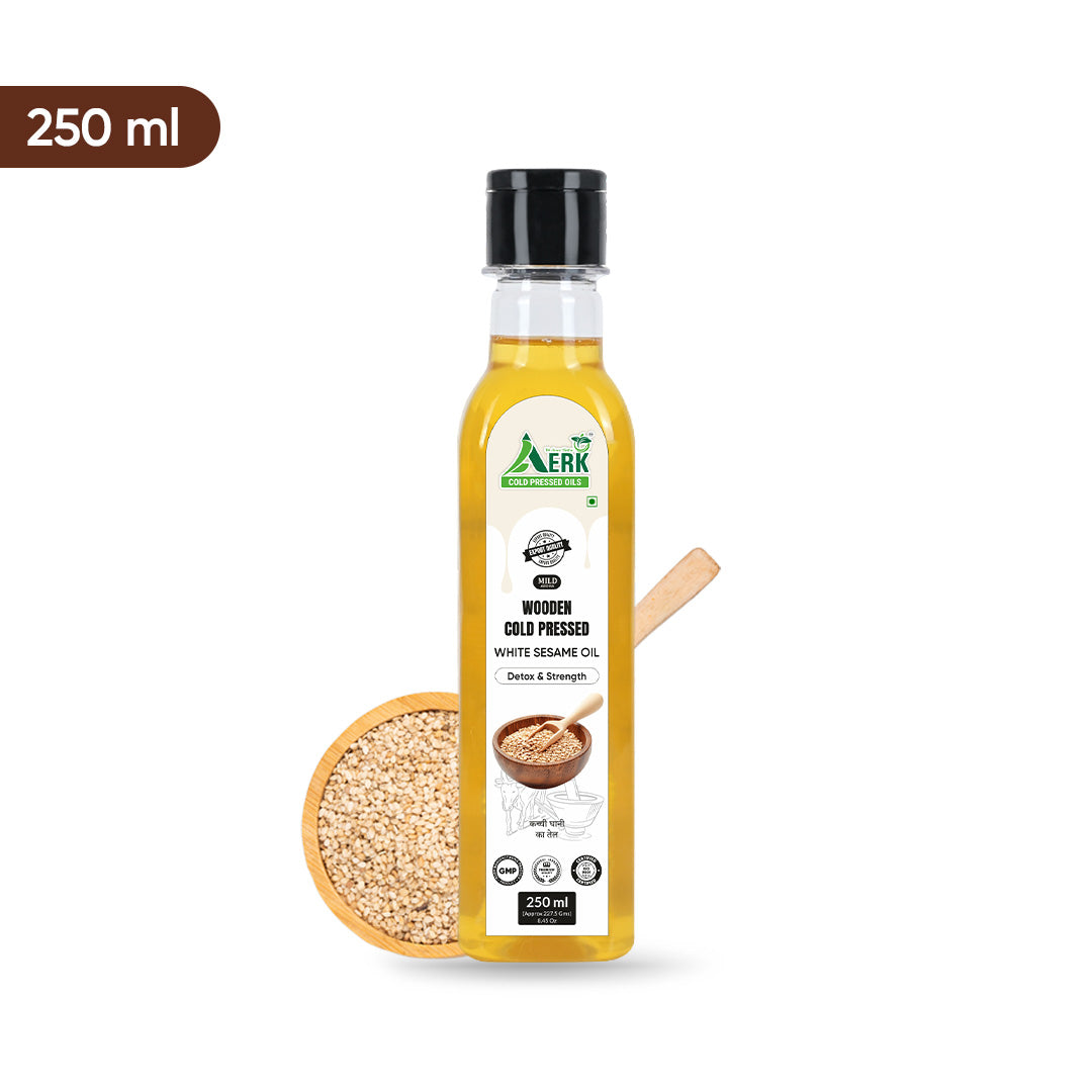 Wooden cold pressed White Sesame Oil - 250 Ml