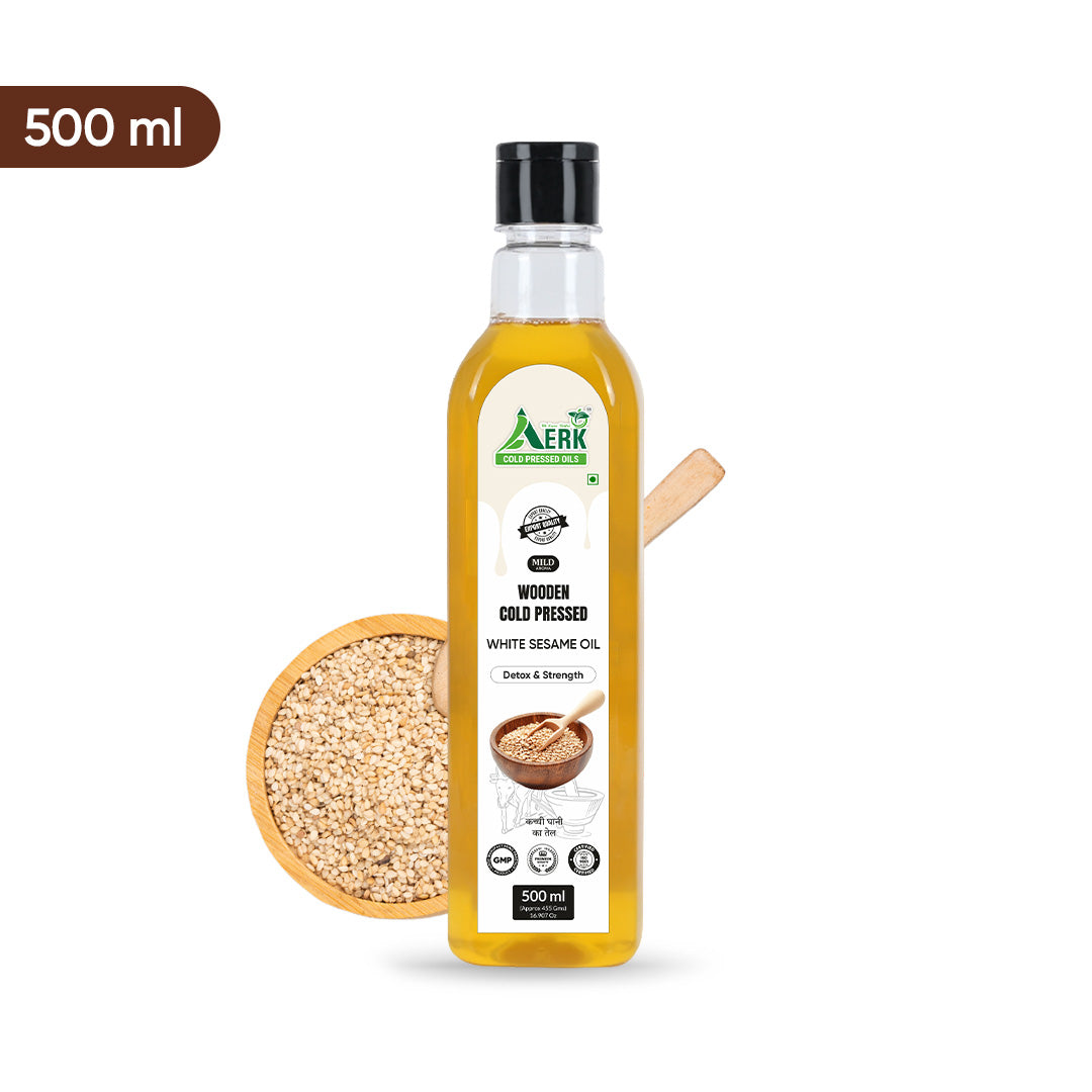 Wooden cold pressed White Sesame Oil - 500 ML